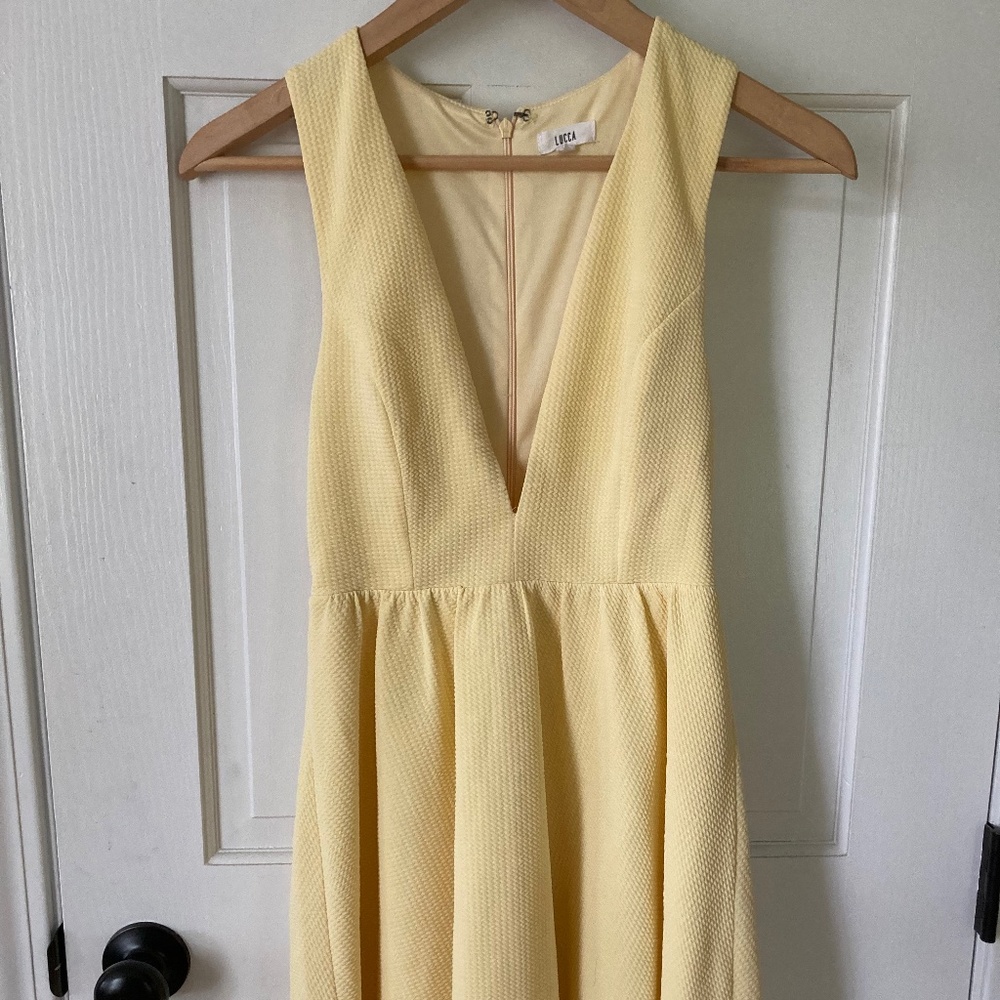 Deep V plunge dress